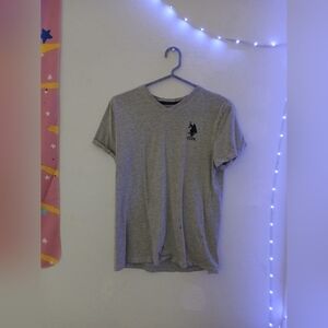 U.S. Polo Assn. Light Gray V-Neck Tee